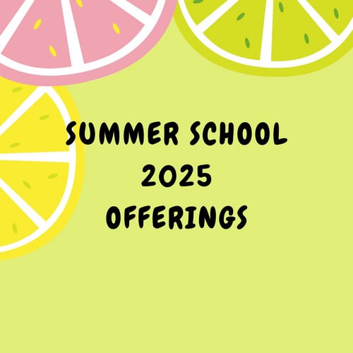 2025 Summer School Offerings